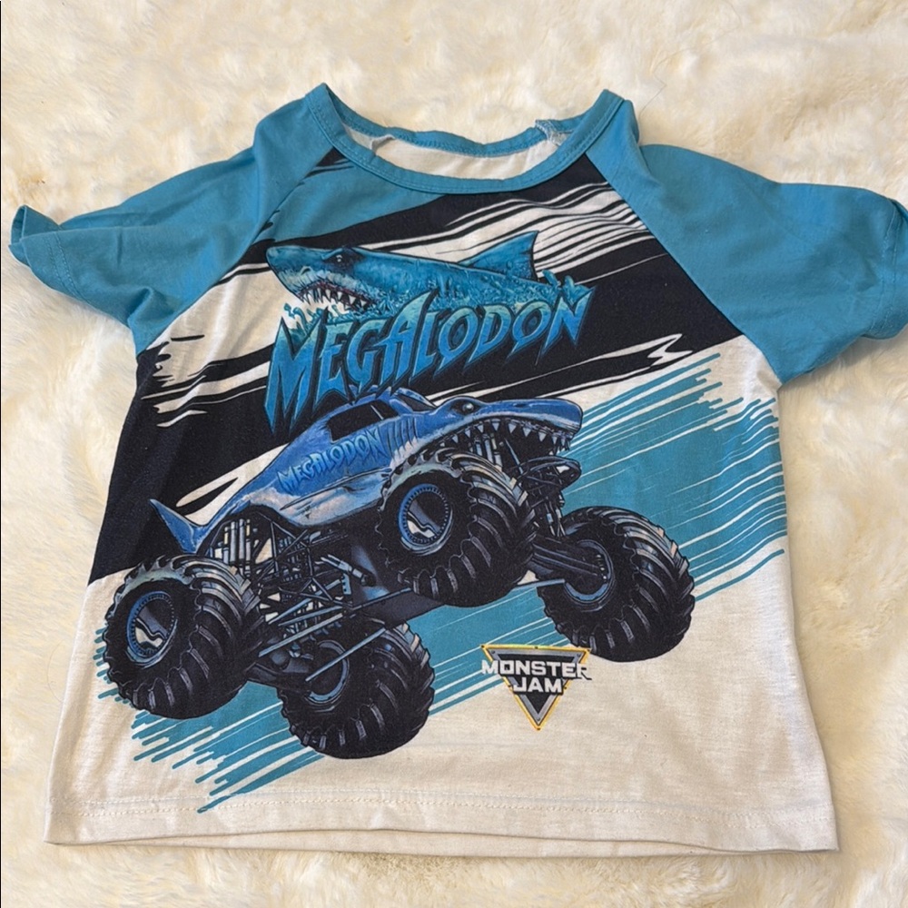 Megalodon Kids Shirt - Blue